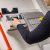 A fire engineer checking a machine as part of a Fire Protection Survey