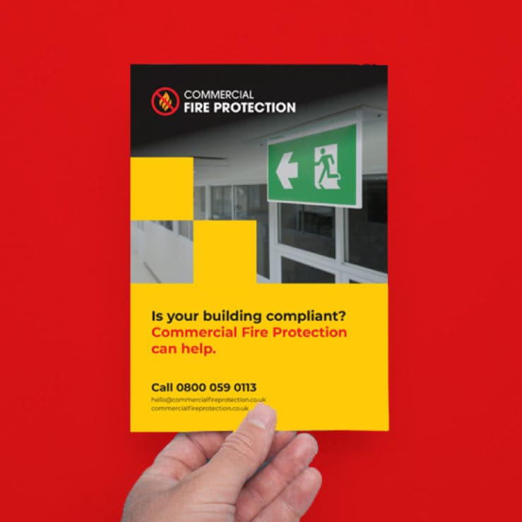 A Commercial Fire Protection leaflet to fire safety compliance.